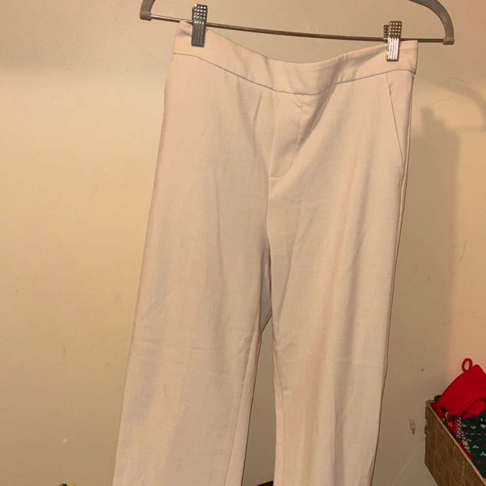 Banana Republic Cream Straight Leg Pants